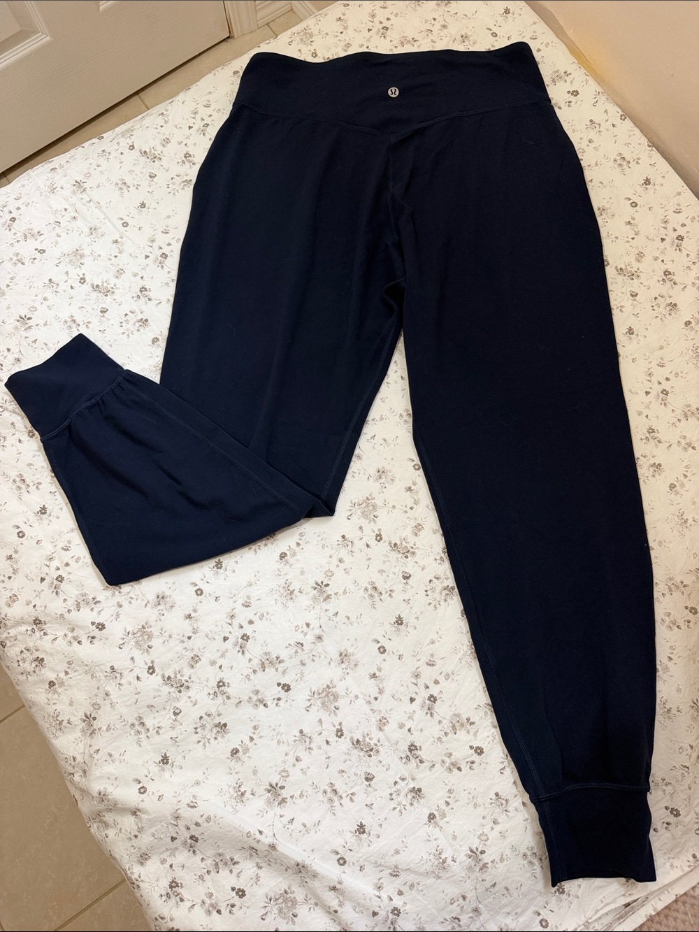 lululemon athletica Navy Jogger Pants with Cuffed Ankles
